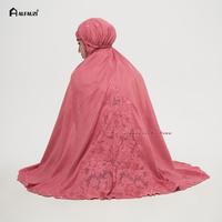 Gambar Mukena Bordir Padang alfarizi - Abu-abu dari ALFAUZI COLLECTION undefined 5 Tokopedia