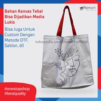 Gambar Tas Kanvas Polos Lukis Handle 40x40x15 - Tas Canvas Custom Putih dari RISMART GADING SERPONG undefined 2 Tokopedia