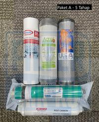 Gambar Paket Filter RO / Refill Filter RO Reverse Osmosis 100 Gpd - Paket A- 5Tahap dari Filterairku Jakarta undefined 1 Tokopedia