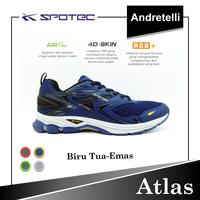 Gambar Sepatu Running Spotec ATLAS Biru Tua - Emas - BIRU TUA/EMAS, 37 dari Andretelli_Store undefined 1 Tokopedia
