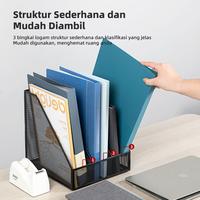 Gambar Deli File Tray / Rak Box File Desk Organizer Metal 3 Sekat 78985 dari Deli Office Automative undefined 2 Tokopedia