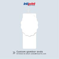 Gambar Hang Tag Custom Desain Custom Bentuk Custom Ukuran Tali HangTag - Oval, Tanpa Tali dari Inti Print undefined 2 Tokopedia