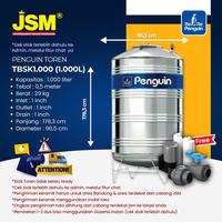 Gambar PENGUIN TOREN TANGKI AIR STAINLESS TBSK1000 1000 LITER dari JSM Supermarket Bahan Bangunan undefined 1 Tokopedia