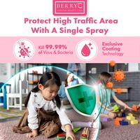 Gambar BerryC Hand Sanitizer Refill 200ml Antiseptik Non Alkohol Bayi Safe Spray & Foam Harum Floral untuk Kulit Sensitif - 1pc+Gun Pink dari Natural Family Care undefined 4 Tokopedia