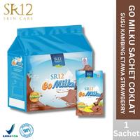 Gambar SR12 Go Milku Kemasan Sachet Coklat Susu Kambing Menaikan Berat Badan dari SR12 Skin Sane undefined 1 Tokopedia