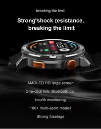 Gambar Smartwatch Pria Amoled Gps Bluetooth call Waterproof 100+ Sports mode - Black dari KOSPET Indonesia undefined 5 Tokopedia