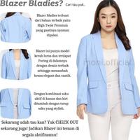 Gambar moni.official | Blazer Wanita Oversize With Furing - Blazer Polos - Fuschia, S dari 15storeqqq undefined 2 Tokopedia