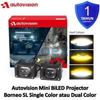 Gambar Autovision BiLED Projector Borneo SL Putih Kuning 60W Lampu LED Mobil dari Long Corporation undefined 1 Tokopedia