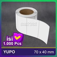 Gambar Label Barcode Yupo 70x40 mm 70 x 40 Kertas Stiker 70x40mm Core 3 Inch dari Barcode Store Solutions undefined 4 Tokopedia