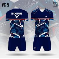 Gambar Jersey setelan badminton Victor baju olahraga bulutangkis custom - navy, XS dari SNJYstore27 undefined 2 Tokopedia