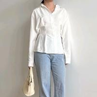 Gambar BM - Jirey Kemeja Wanita Lengan Panjang Office Formal Fashion KRA - Broken White dari Bee Mine Fashion undefined 2 Tokopedia