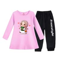 Gambar Tunik Anak Set Muslim Anak Perempuan Dress Panjang Anak Hijab Buku - Merah Muda, 2 dari logokids undefined 5 Tokopedia