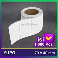 Gambar Label Barcode Yupo 70x40 mm 70 x 40 Kertas Stiker 70x40mm Core 3 Inch dari Barcode Store Solutions undefined 2 Tokopedia