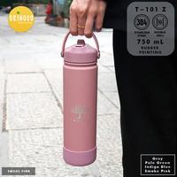 Gambar Botol Minum T-101 With Straw Thermos Doff Color 750ml Rubber Printing - Biru dari Maxhomeliving_NEW undefined 1 Tokopedia
