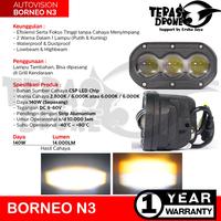 Gambar Mini Biled Projector Autovision 3 Lensa 2 Warna 140 Watt - 2800K 6000K - Borneo TL, Putih/Putih dari Teras Drone Autovision undefined 1 Tokopedia