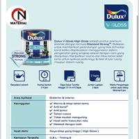 Gambar Cat Kayu dan Besi Dulux V Gloss Hi Gloss 1 Kg Putih / Hitam / Warna - THINNER DULUX dari MATERIAL ON undefined 3 Tokopedia