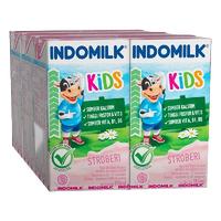 Gambar INDOMILK Kids Susu UHT Strawberry / Coklat 6 x 115 ml - Strawberi dari ChicoryShop~ undefined 5 Tokopedia