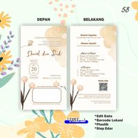 Gambar UNDANGAN PERNIKAHAN, CETAK UNDANGAN SIMPEL - 57 dari percetakanems undefined 2 Tokopedia