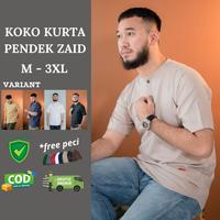Gambar Koko kurta simpel polos madina M 3XL jumbo lengan pendek zaid - White, 2XL dari kookiiee undefined 1 Tokopedia