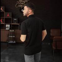 Gambar Kaos Baju PoLo Shirt Berkerah Polos Hitam Cowok Lengan Pendek Katun - M dari Jdmstore undefined 5 Tokopedia