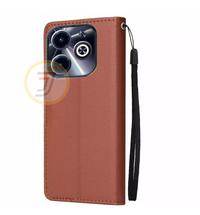 Gambar Flip Case Infinix Hot 40i Case Kulit Casing Dompet HP Premium - Cokelat dari Java Acc Store undefined 4 Tokopedia