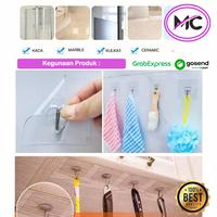 Gambar Gantungan Tempel Hook Super Kuat Per 6 PCS  Kail Gantung Kunci Tempel Dinding PVC Fleksibel & Logam Berkualitas Praktis Multifungsi Dapat Menahan Beban Hingga 5KG dari MC gudang undefined 4 Tokopedia