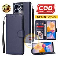 Gambar Flip Case Infinix Hot 40i Case Kulit Casing Dompet HP Premium - Cokelat dari Java Acc Store undefined 1 Tokopedia