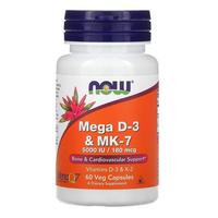 Gambar NOW Foods Mega D-3 MK-7 5000 IU 180 mcg 60 caps dari Oceana and Co undefined 2 Tokopedia