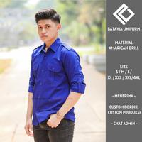 Gambar Baju Kemeja PDL Lapangan Tactical Lengan Panjang Custom Bordir Biru - Navy, S dari Bataviauniformofficial undefined 1 Tokopedia