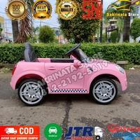 Gambar Mini Cooper Pink Jok Kulit Mainan Mobil Aki Anak Perempuan dari MarwahStorees undefined 4 Tokopedia