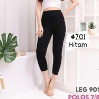 Gambar Hot - Legging Pendek 7per8 HW Import Polos / Fashion Wanita / Legging - Abu Tua dari Anielle Aileen undefined 2 Tokopedia