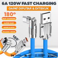 Gambar Kabel Gamers HC-16 kabel data Fast Charging Model Putar 180° 120W 6A dari Pedagang Remote_NEW undefined 1 Tokopedia