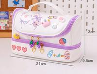 Gambar Chibi Home Care Tempat Pensil Lucu Travel Make Up + logo timbul - pink timbul dari Chibi Home Care undefined 4 Tokopedia