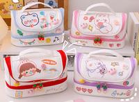 Gambar Chibi Home Care Tempat Pensil Lucu Travel Make Up + logo timbul - pink timbul dari Chibi Home Care undefined 3 Tokopedia