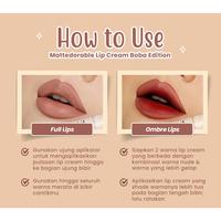 Gambar Hanasui Mattedorable Lip Cream Boba Edition - 02 Brown Sugar dari Housematte undefined 3 Tokopedia