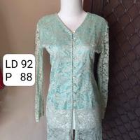 Gambar Kebaya Brukat Hijau Mint V Neck Furing Kondangan Wisuda - preloved dari Baju Murah Store JKT x wahyunips undefined 1 Tokopedia