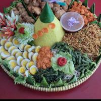 Gambar nasi tumpeng kuning besar catering surabaya - porsi 30, nasi kuning dari Enggal mart undefined 3 Tokopedia