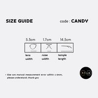 Gambar Ralo Eyewear - Frame Kacamata Candy semi Cat Eye - Black glossy dari Ralo Eyewear undefined 3 Tokopedia