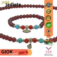 Gambar Set Kalung Gelang Batu Giok Merah Red Jade 6mm Asli Cina - Vee Jewelry dari Vee Jewelry Store undefined 5 Tokopedia