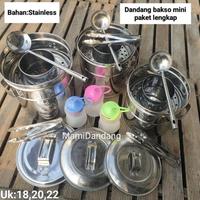 Gambar Dandang bakso mini paket lengkap 18,20,22 - Ukuran 20, Stainless dari neil_shop' undefined 1 Tokopedia
