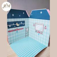 Gambar Buku Aktivitas Mainan Orang dan Stiker Rumah Pink dengan 4 Ruangan 3D dari JEM_Shop undefined 4 Tokopedia