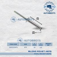 Gambar Paku Rivet 4,8 x 19mm (675) / 3/16" x 3/4" Aluminium Blind Rivet dari AutoBrots undefined 2 Tokopedia