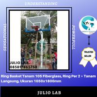 Gambar Ring Basket 105 Fiberglass, Ring Per 2 + Tanam Langsung, 1050x1800mm dari Julio LAB undefined 1 Tokopedia