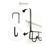 Gambar GUNINCO KAPSTOK gantungan 5 hook pintu baju tas serbaguna multifungsi / Kapstok Gantungan Baju  Besi Belakang Pintu Anti karat - Kapstok Black dari LOVE HOME LIVING undefined 2 Tokopedia