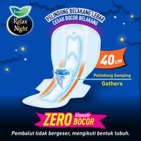 Gambar Laurier Relax Night Wing Gathers 16s Triplepack - Pembalut 40cm dari KAO Indonesia undefined 3 Tokopedia
