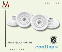Gambar Atap Rooftop MX - Atap UPVC Gratis Roofseal, Garansi 15 tahun - 5M 5Lembar, White dari Mpolywood undefined 5 Tokopedia