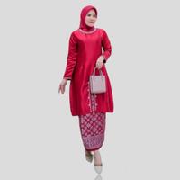 Gambar Setelan Baju Kurung Melayu Payet Shanghai Bridal Premium - Mocca, M dari Dusnita Kebaya undefined 3 Tokopedia