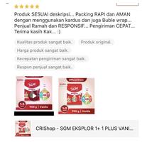 Gambar BARU CRISHOP - SGM EKSPLOR 1+ 1 PLUS || SGM 3+ VANILA MADU 900 GRAM - MADU 5+ dari Juno Koleksi undefined 4 Tokopedia