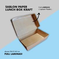 Gambar Paper Lunch Box Kraft Custom Brand - Kotak Nasi dari indopixel undefined 2 Tokopedia