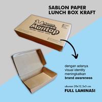 Gambar Paper Lunch Box Kraft Custom Brand - Kotak Nasi dari indopixel undefined 3 Tokopedia